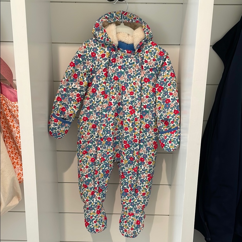 Baby Boden Liberty Print Snowsuit